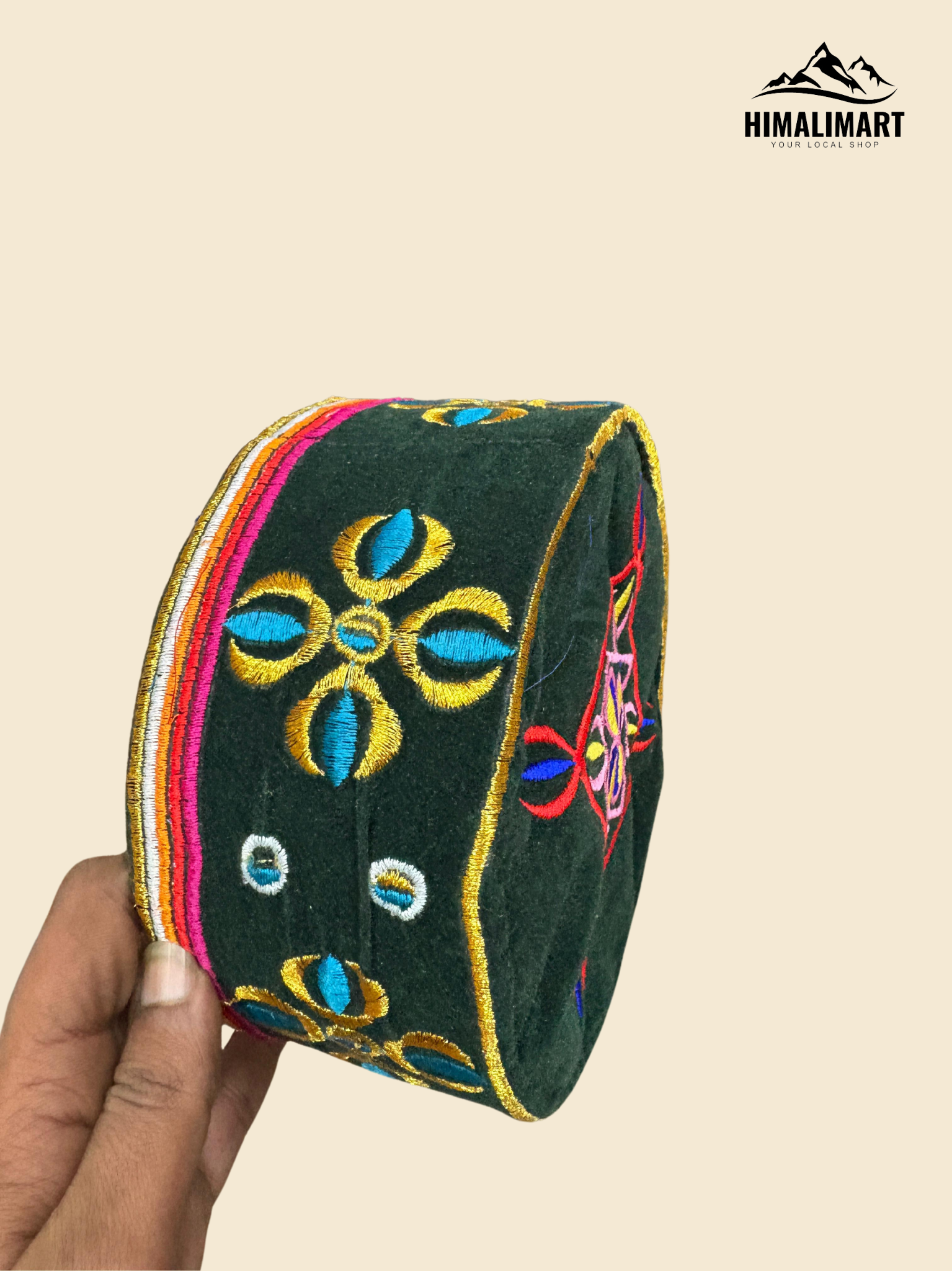 Traditional Shyade (Tamang Tagi) Woolen Cap – Authentic Nepali Headgear