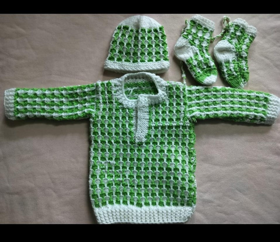 sweater knitting pattern green baby sweater