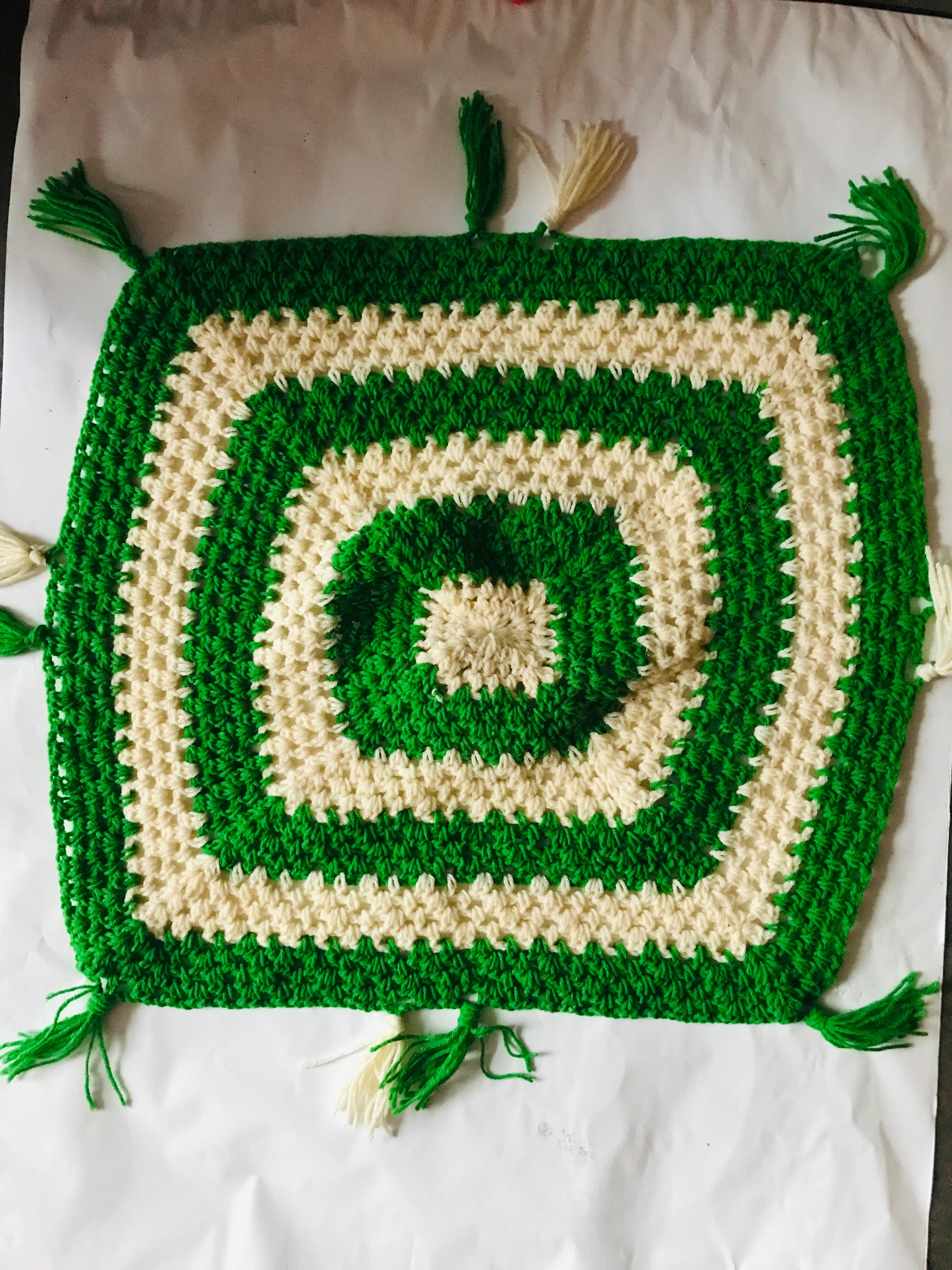 Handcrafted Crocheted Square and round