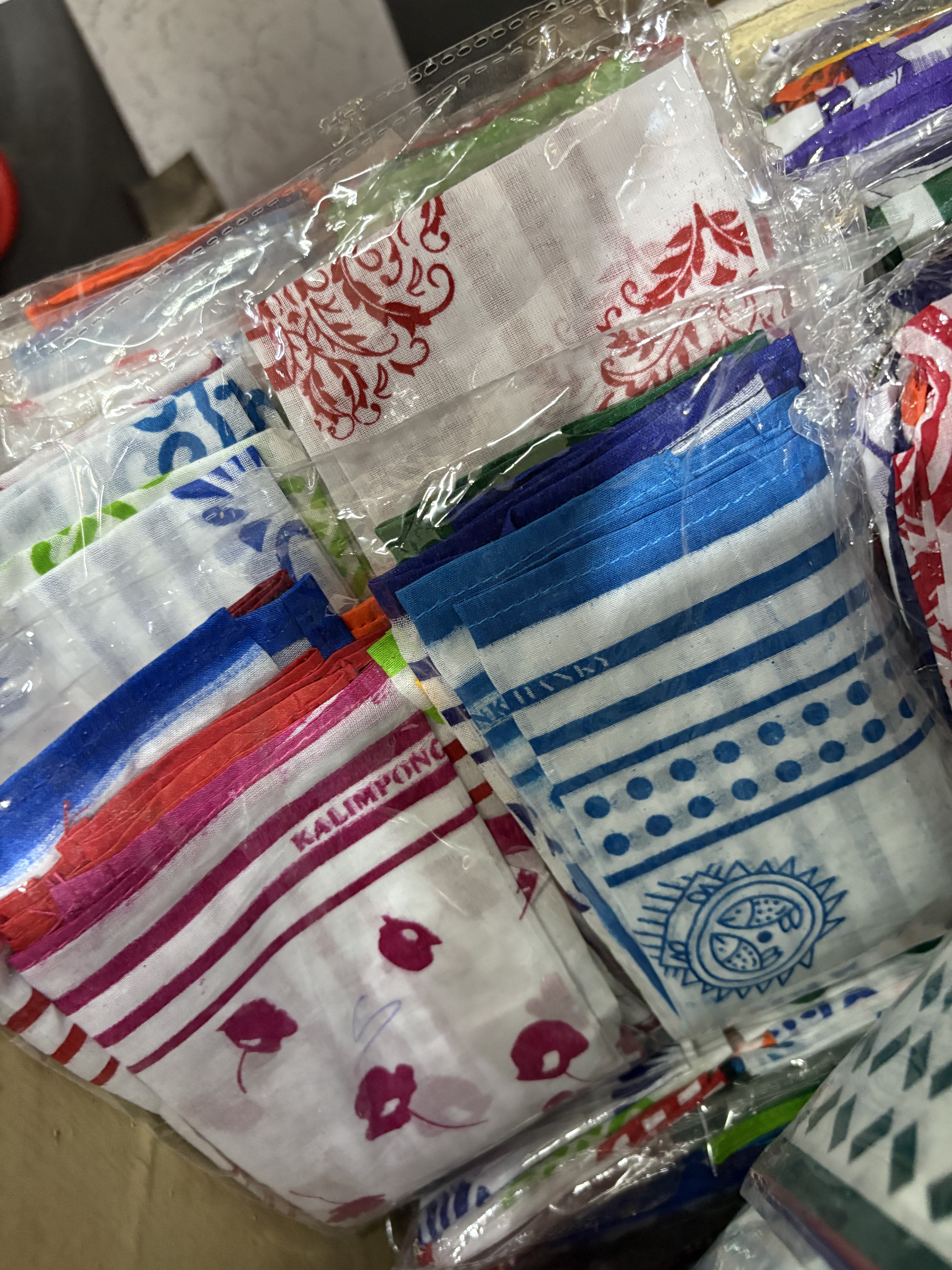 Kalimpong Handkerchief – Traditional Cotton Prints (Pack of 3)