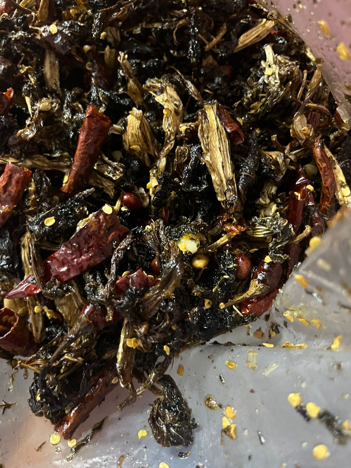 Gundruk Achar - Fermented Leafy Delight