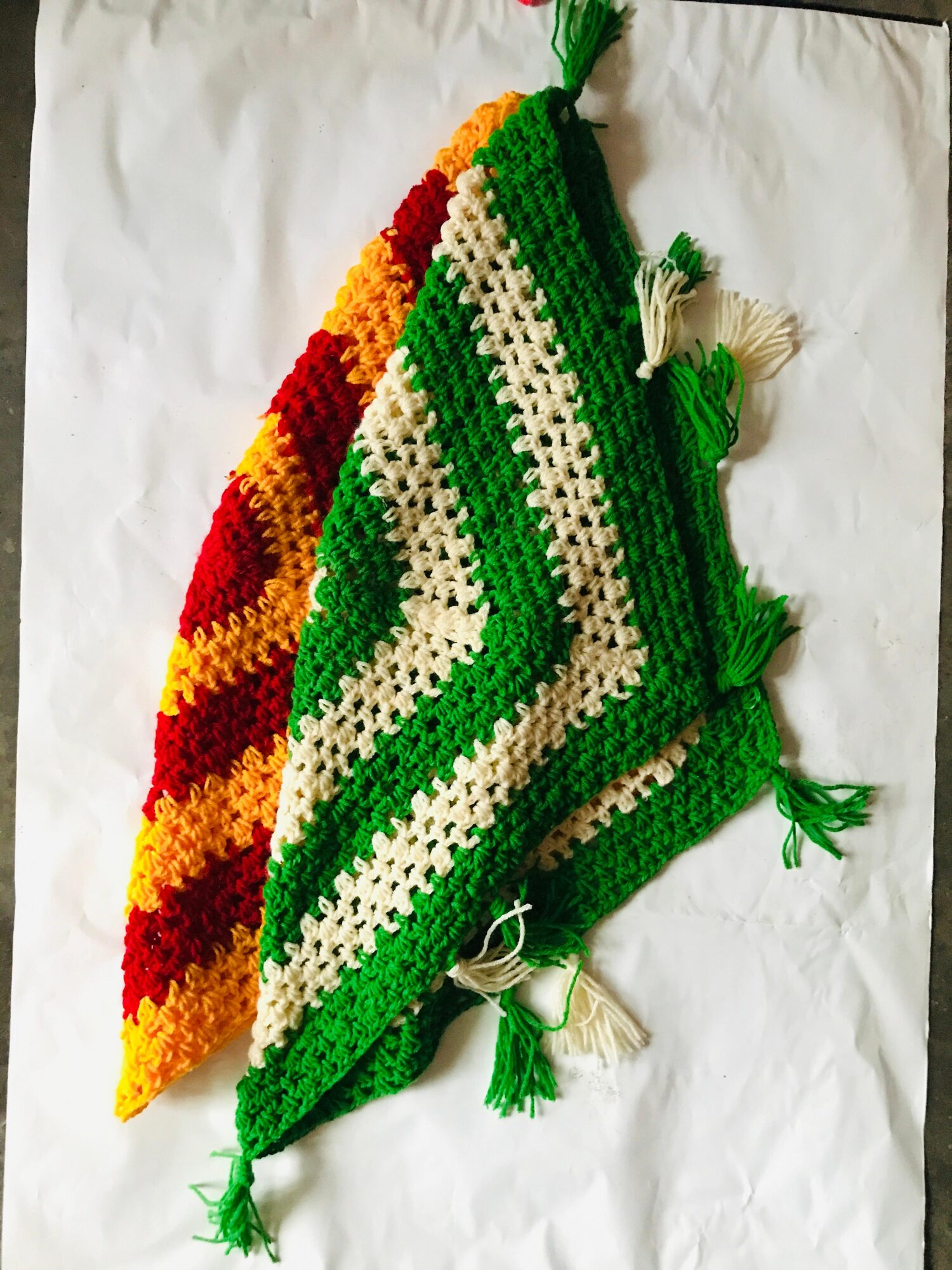Handcrafted Crocheted Square and round