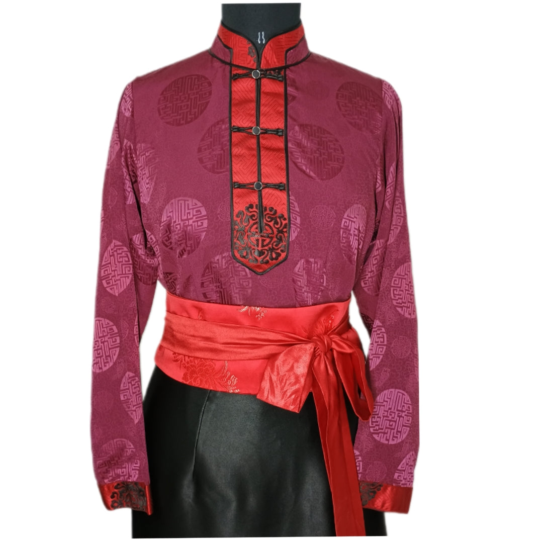 Modern Maroon Khenja