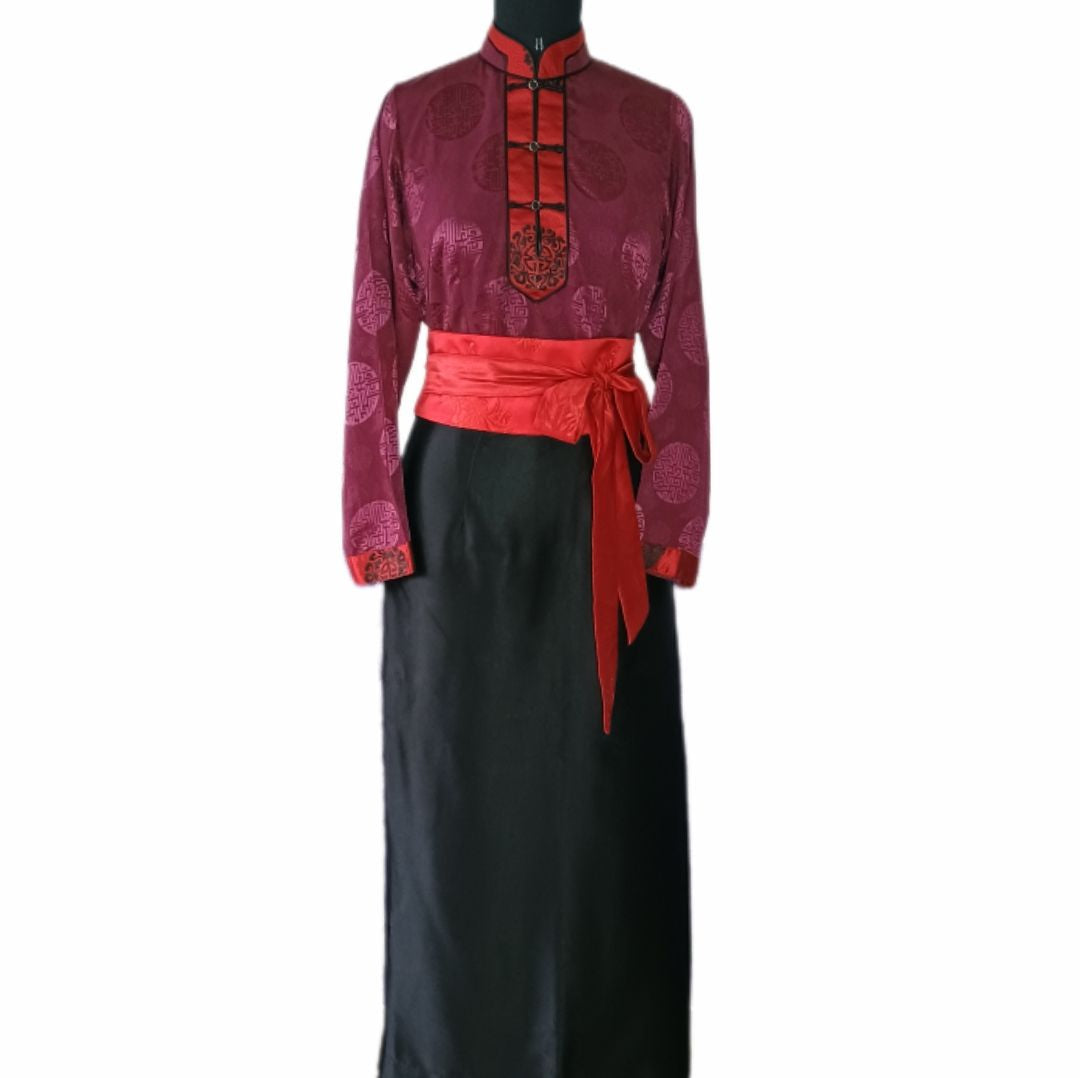 Modern Maroon Khenja